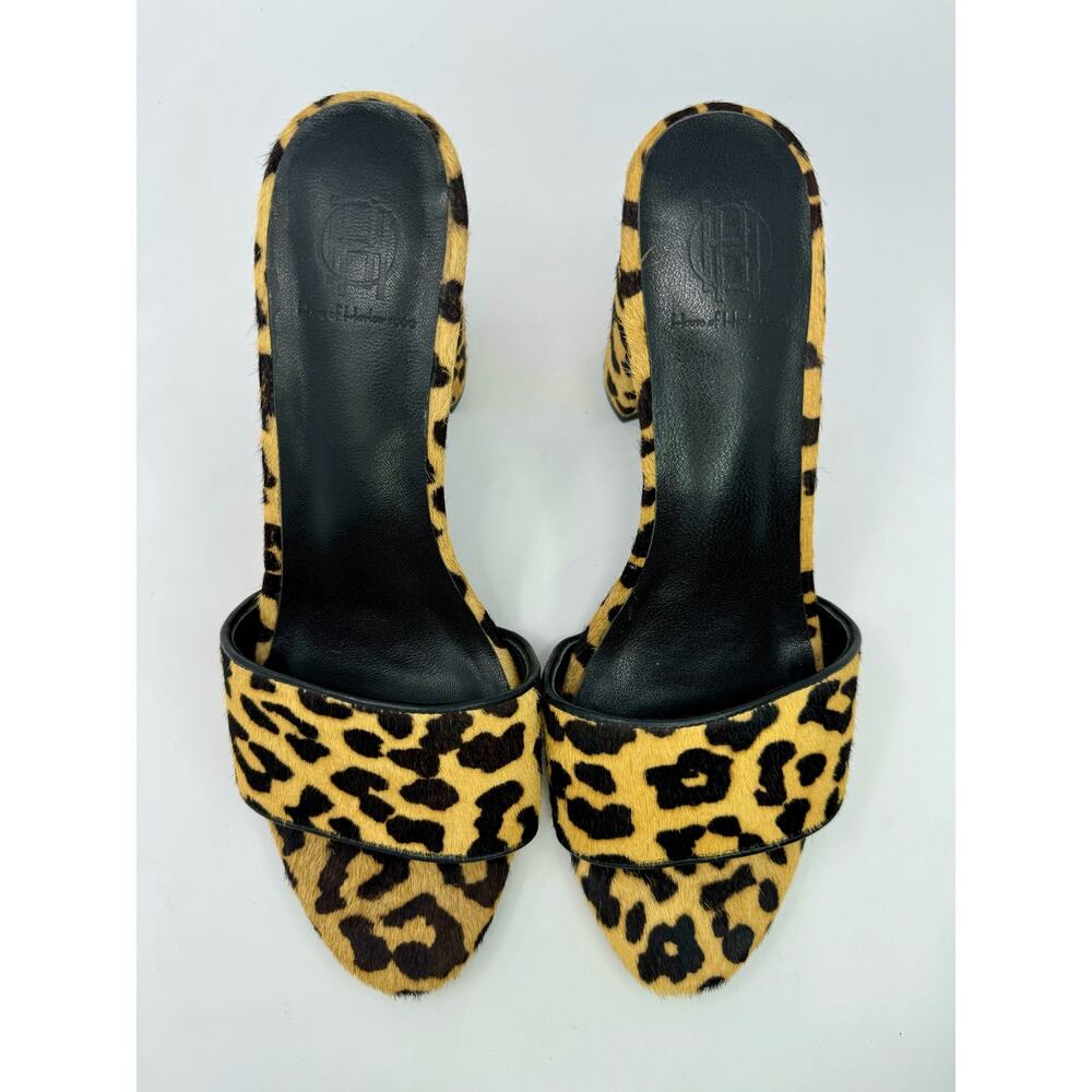 Leopard Print High Heel Sandals - Picture 3 of 10